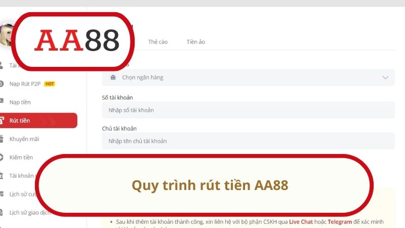 AA88 - Nhà Cái Uy Tín Số 1 Việt Nam - Link Nhận Thưởng 88K 30 Quy trình rút tiền AA88