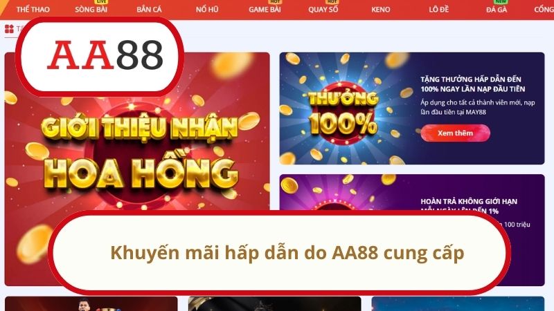 AA88 - Nhà Cái Uy Tín Số 1 Việt Nam - Link Nhận Thưởng 88K 31 Khuyến mãi hấp dẫn do AA88 cung cấp