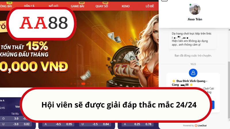 Quyền lợi thành viên AA88: Khám phá thế giới ưu đãi đỉnh cao 3 Hội viên sẽ được giải đáp thắc mắc 24/24
